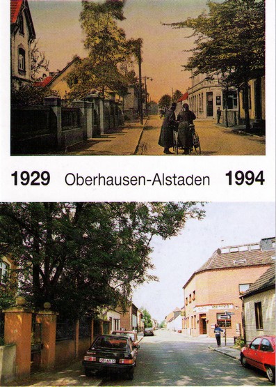 AK aus Oberhausen mit einer Abbildung von 1929 und 1994